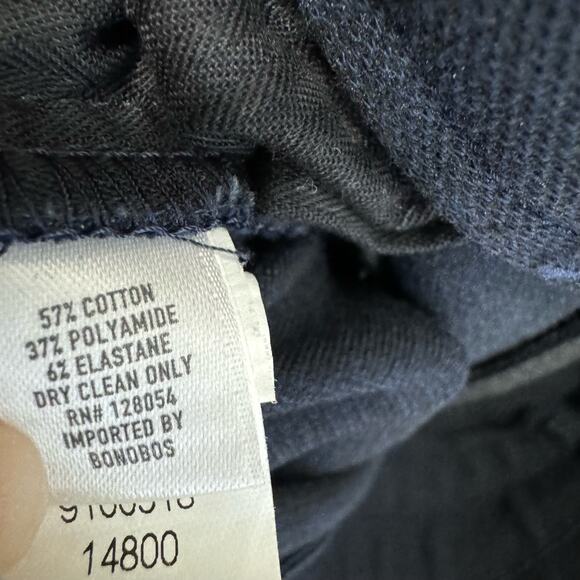 Bonobos  Drawstring Tapered Leg Pants Pull-on Elastic Waist Blue Men's 36 - Picture 6 of 6